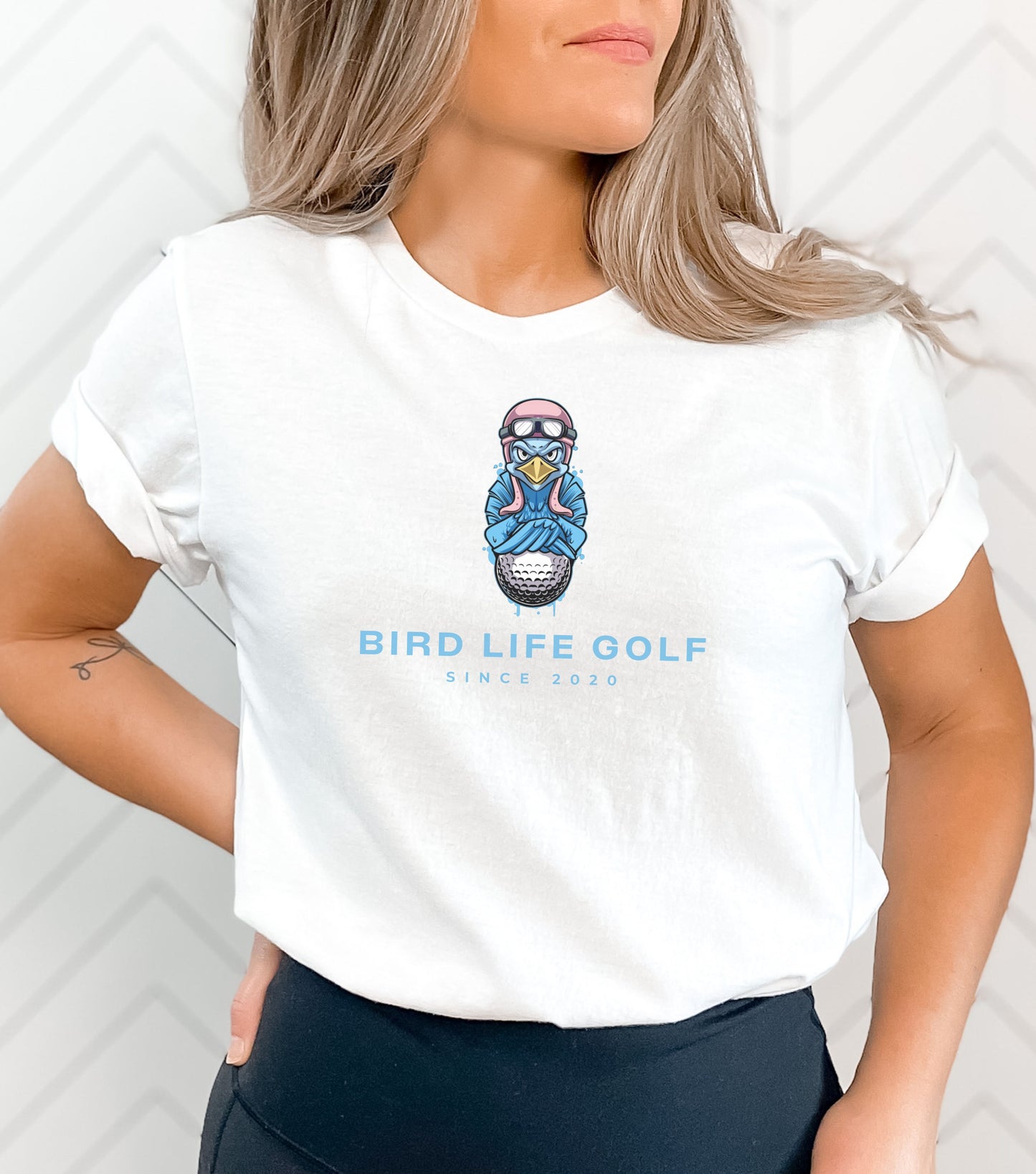 "Bird Life Golf" Graphic logo Tee Shirt