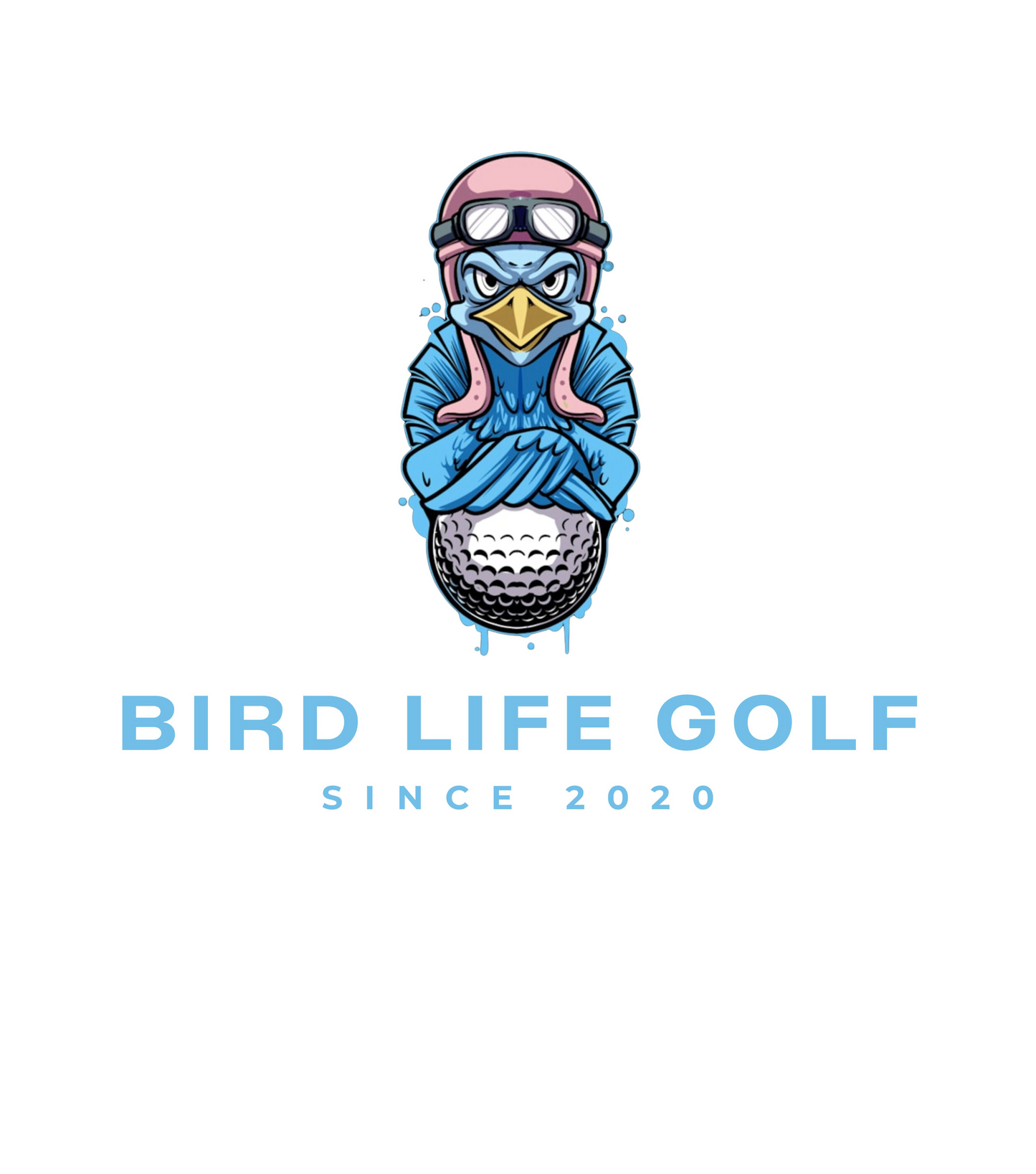 "Bird Life Golf"  Graphic logo Tee Shirt