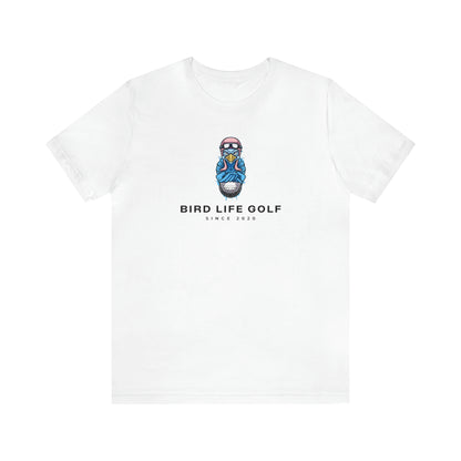 "Bird Life Golf"  Graphic logo Tee Shirt